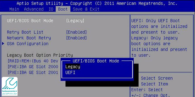 پارتیشن بندی هارد در بوت Boot