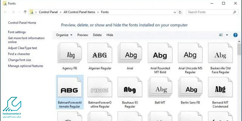 آموزش نصب فونت